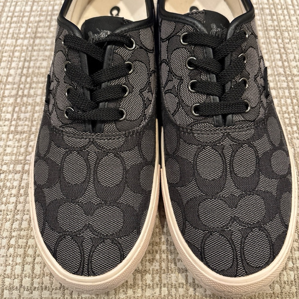 Women’s COACH Citysole Skate Canvas Lace-up Sneakerss, Sz 8